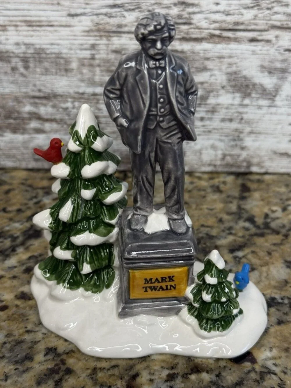 Department 56 The Original Snow Village Statue Of Mark Twain #5173-0